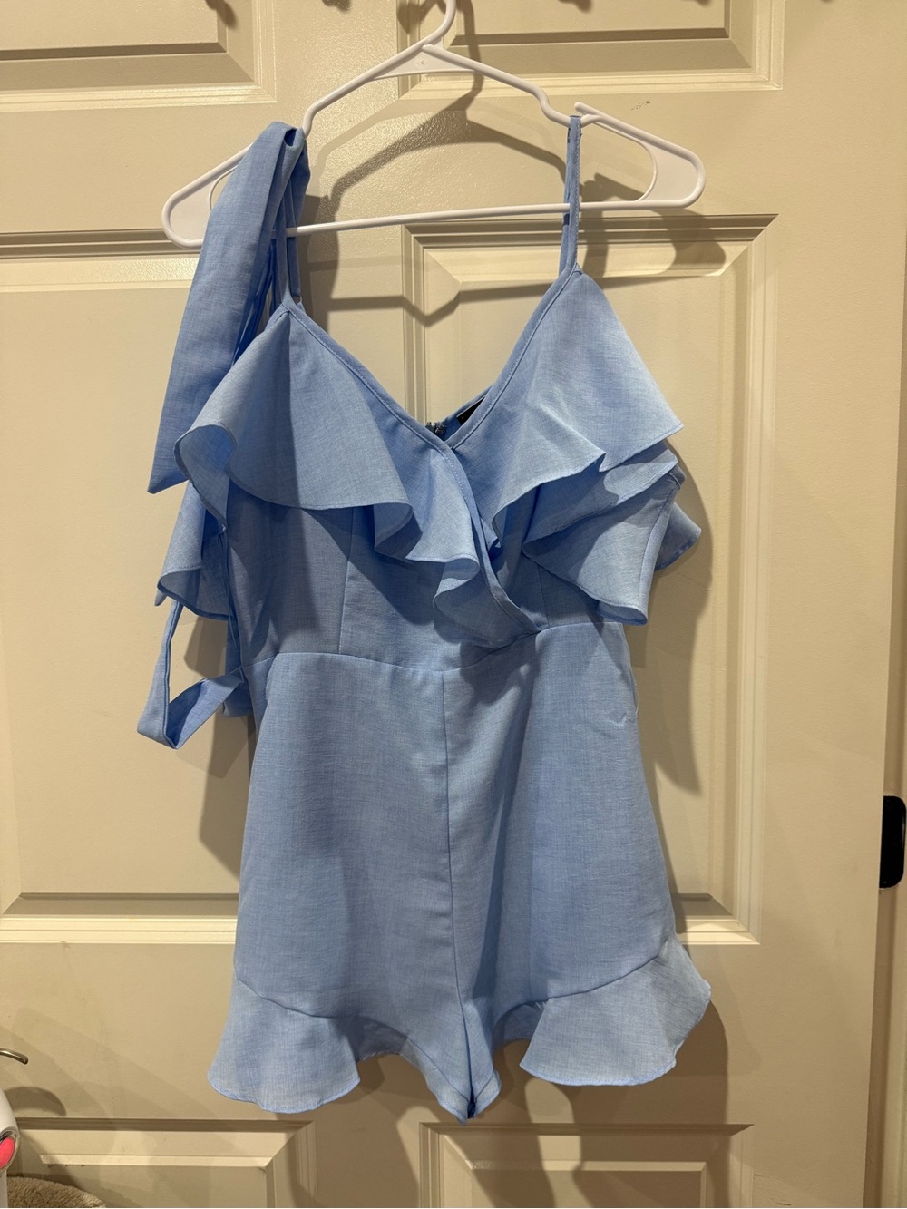 Light Blue Blue Blush Boutique Ruffle Romper